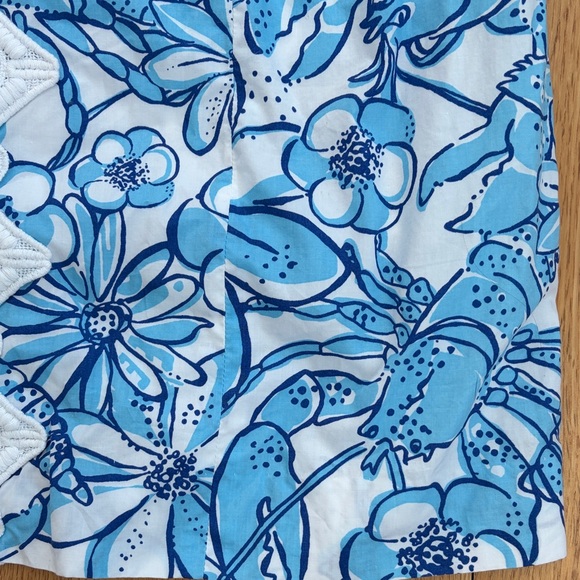 Lilly Pulitzer Blue and White Coronado crab shift - Picture 6 of 7